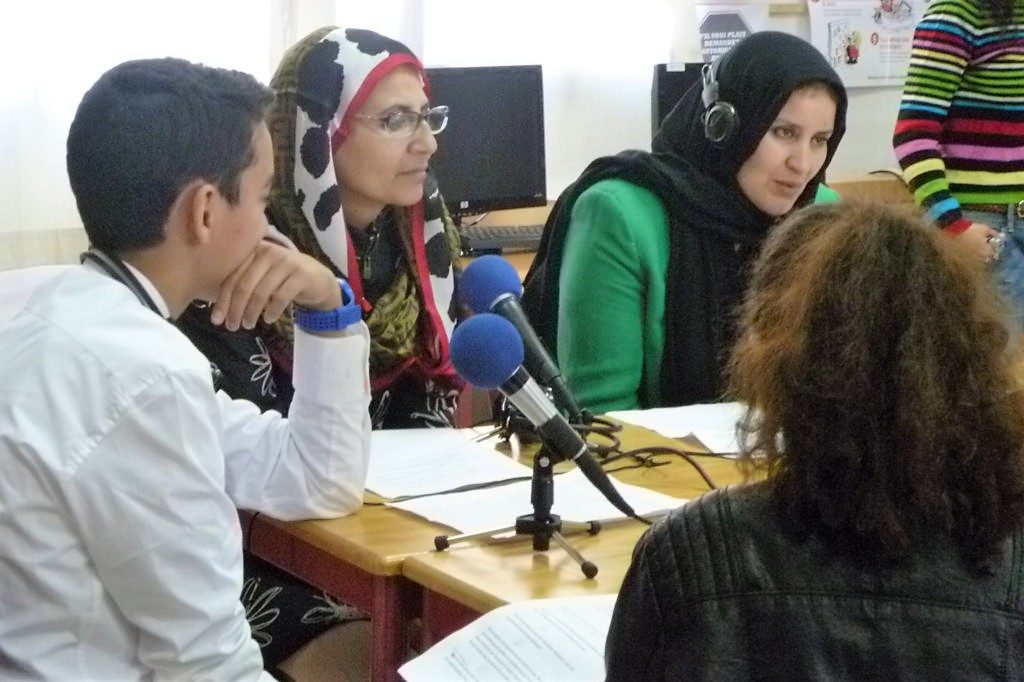 A Marrakech, webradio au collège Majorelle